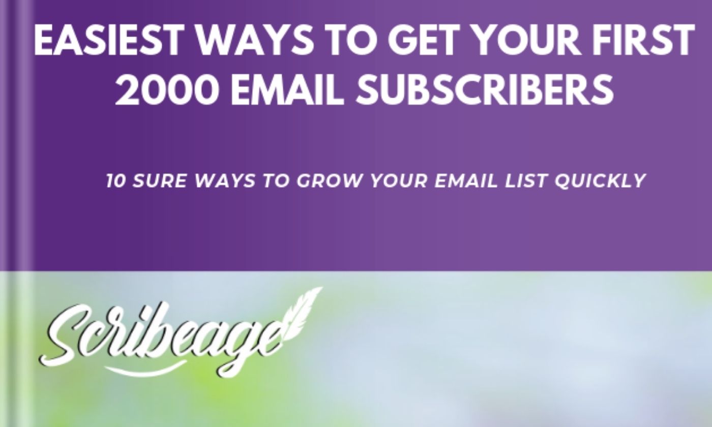 Easiest ways to get your first 2000 email subscribers